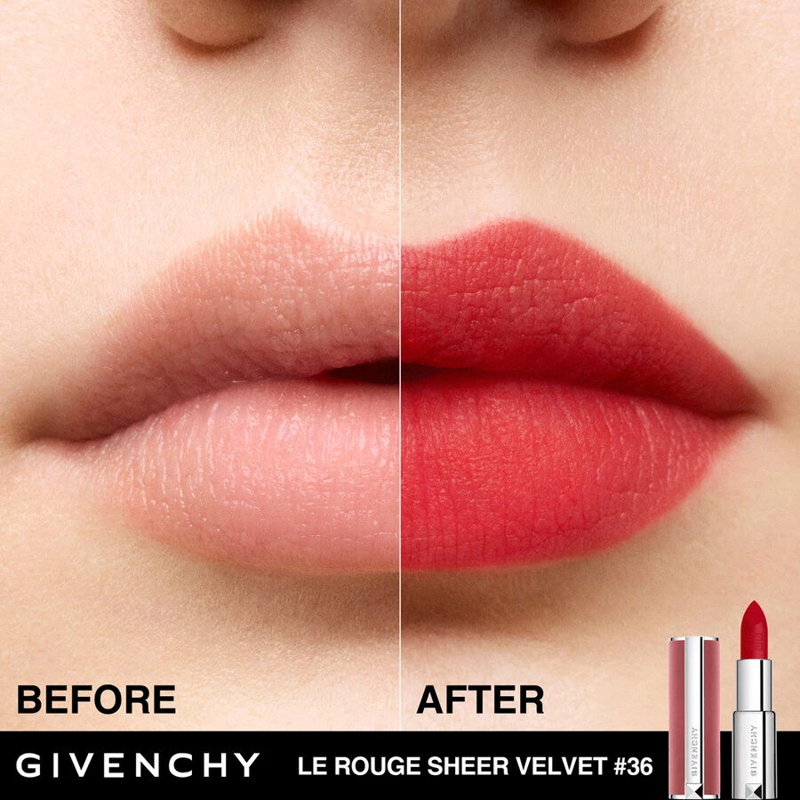 Givenchy Le Rouge Sheer Velvet Ricarica Rossetto 12 Givenchy Le Rouge Sheer Velvet Ricarica Rossetto - immagine 12